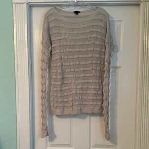 Theory Women's Light Gray Knit Sweater